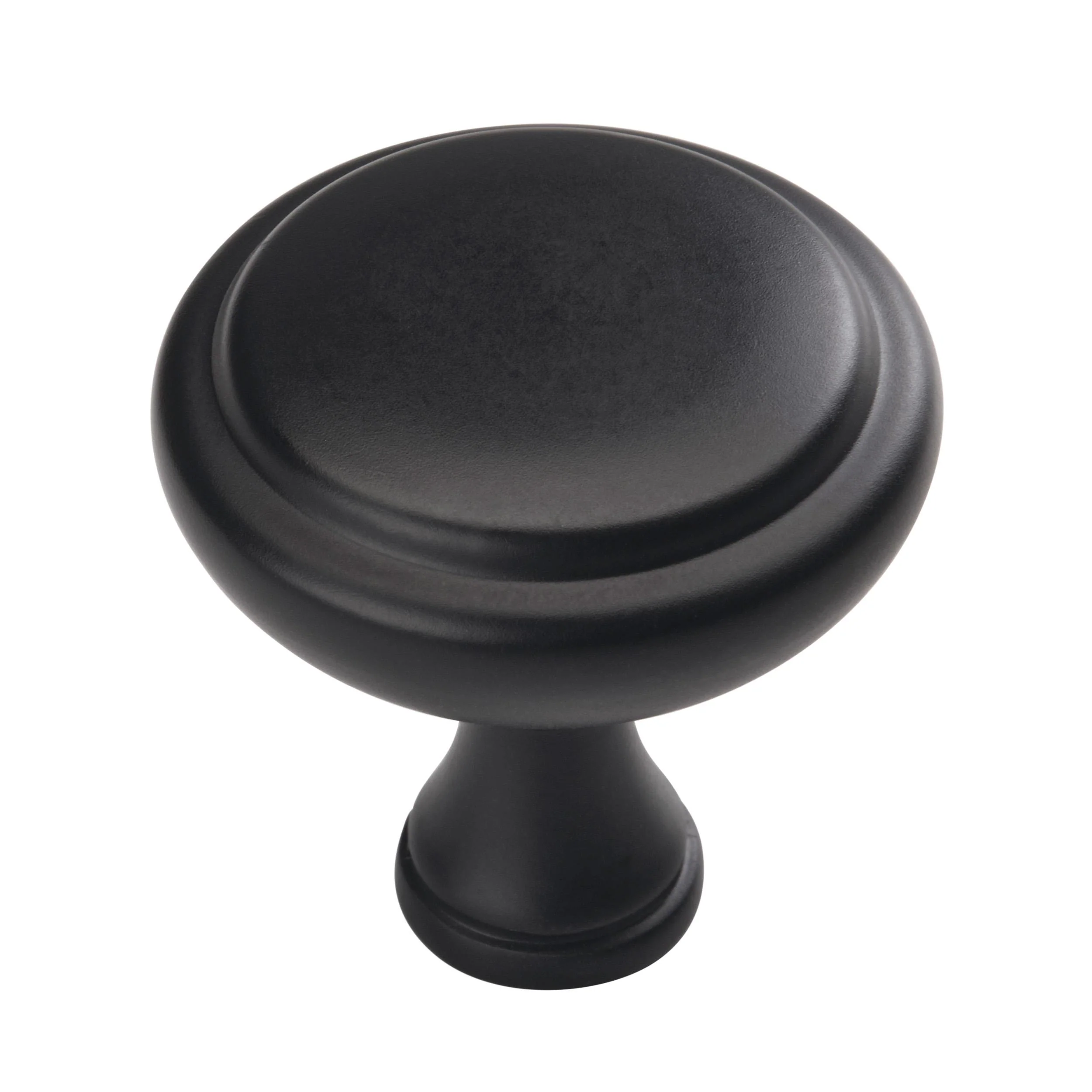 Amerock Arden Knob 1-1/4″ Diameter, Matte Black