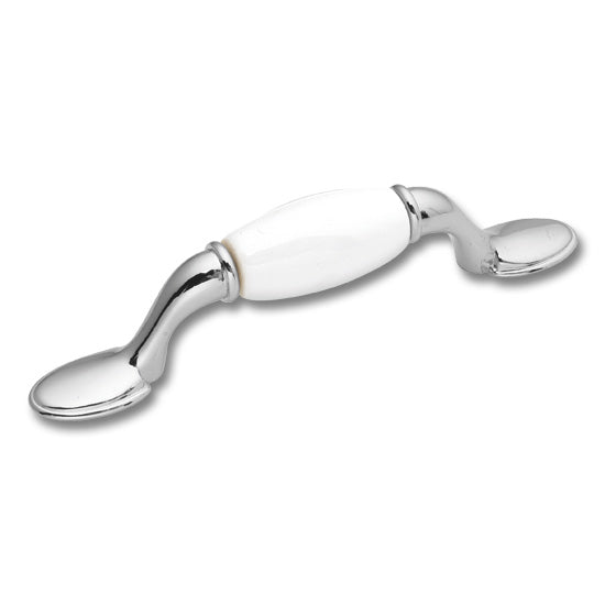 Hickery Hardware Tranquility Pull Zinc And Porcelain