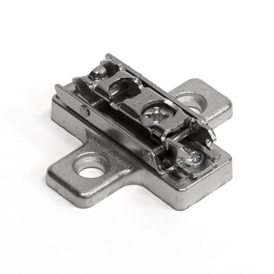 Blum Clip Wing Mounting Plate Cam Height Adjustable Screw-On Nickel Finish, 6 mm