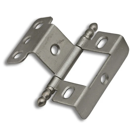 270° Full Wrap for 3/4″ Frame x 3/4″ Door, Inset Flush Ball Tip Hinge, Brushed Nickel