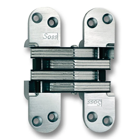 SOSS Hinge 220, 5-1/2" Over All Height, Bright Stainless Steel