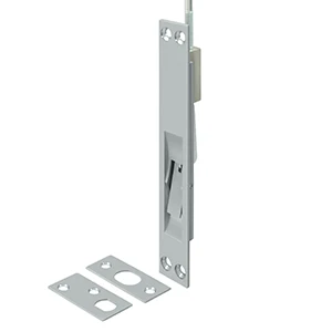 Deltana Extension Flush Bolt Solid Brass, Brushed Chrome, 12″