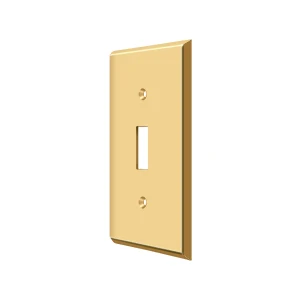 Deltana Switch Plate Standard PVD Single Style
