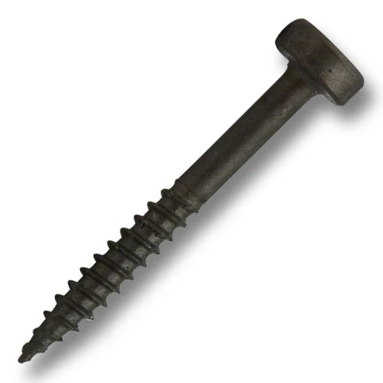 #6 Modified Pan Screw Square Fine Thread Double Auger 1-1/4″ Plain & Dry Lubed, Multiples of 100