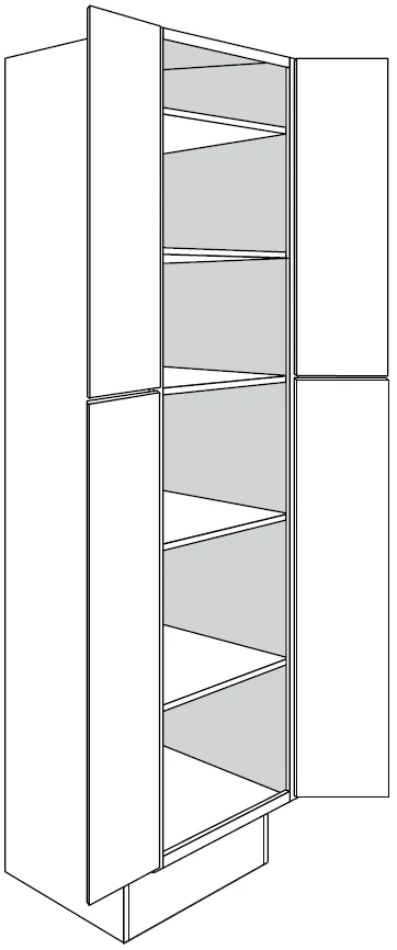 ADA Pantry Cabinet 24 W X 96 H X 24 D - Dover by JSI