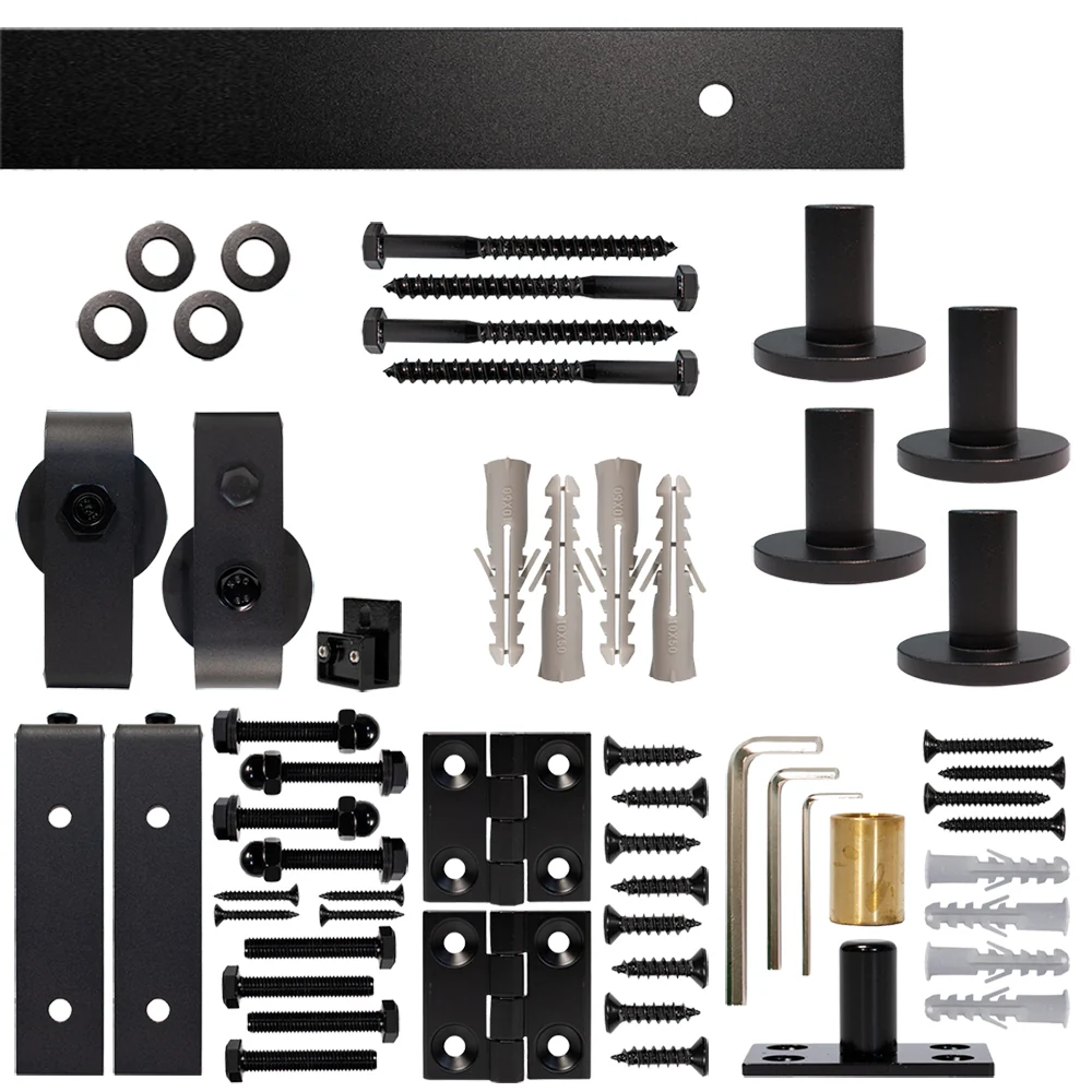 Bifold Barn Door Hardware Kit With Rail Rail