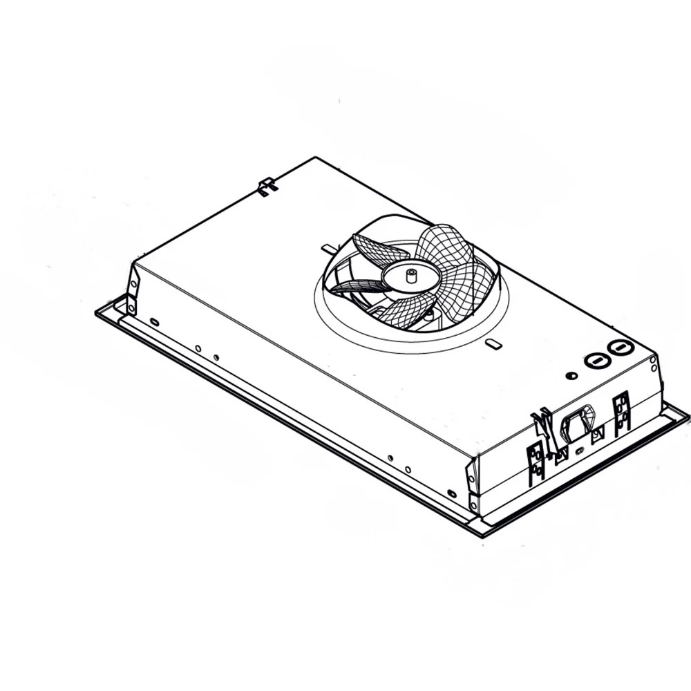 250 CFM Stainless Ventilator 21-3/8 W X 11-7/16 H X 2-13/16 D – Fusion by Fabuwood