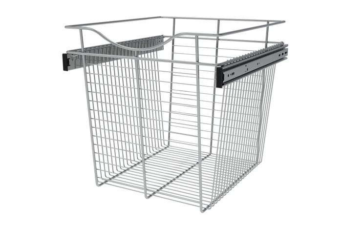 Rev-a-shelf Pull-Out Closet Baskets 18″ Wide Chrome Wire 20″ Depth 18″ Height