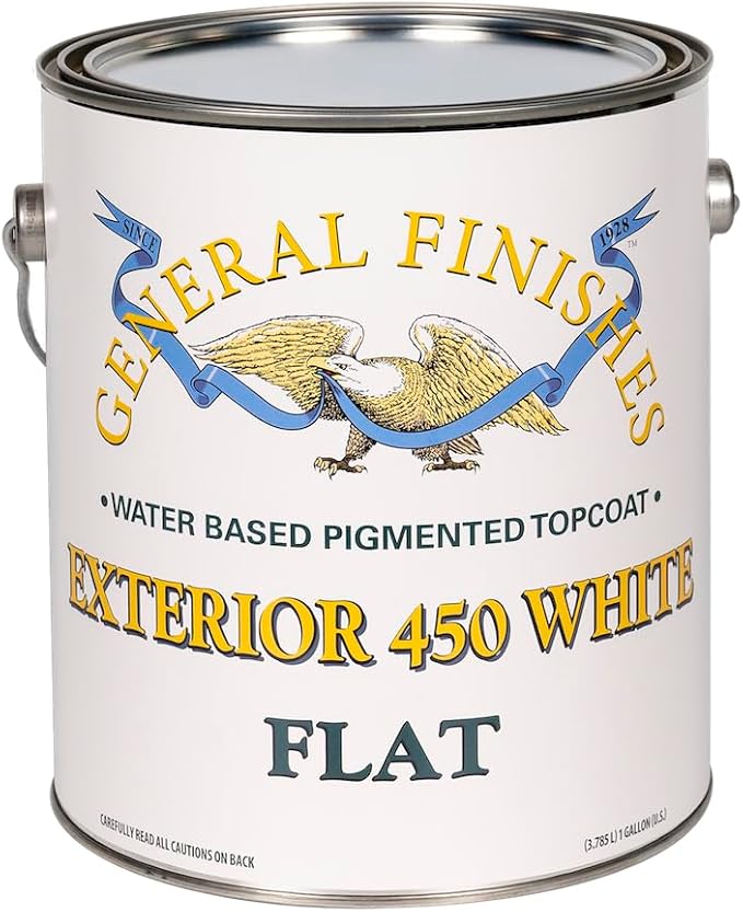 General Finishes Exterior 450 White, Flat, Gallon