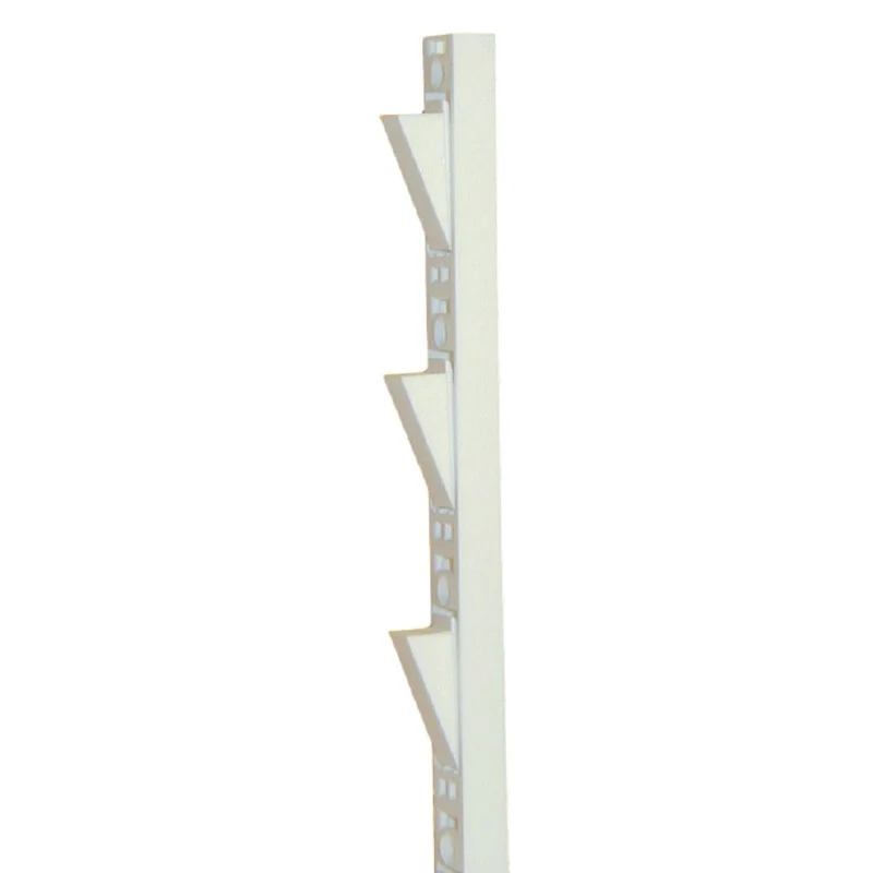 Plastic Shelf Standards 18″ Length White