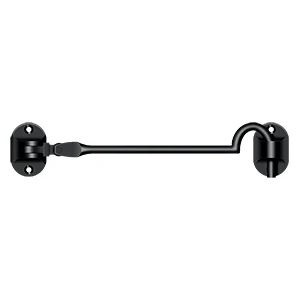 Deltana Cabin Hooks British Style, Paint Black, 6″