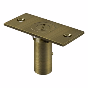 Deltana Dust Proof Strike With Safety Lock, Antique Brass