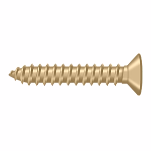 Deltana #12 Solid Brass Wood Screw 1-1/4″ Length Brushed Brass