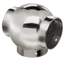 Ball Tee for 2″ Tubing Polished Stainless Steel