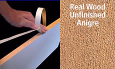 Fastedge Unfinished Wood 13/16" PSA Roll, 250 foot, Anigre