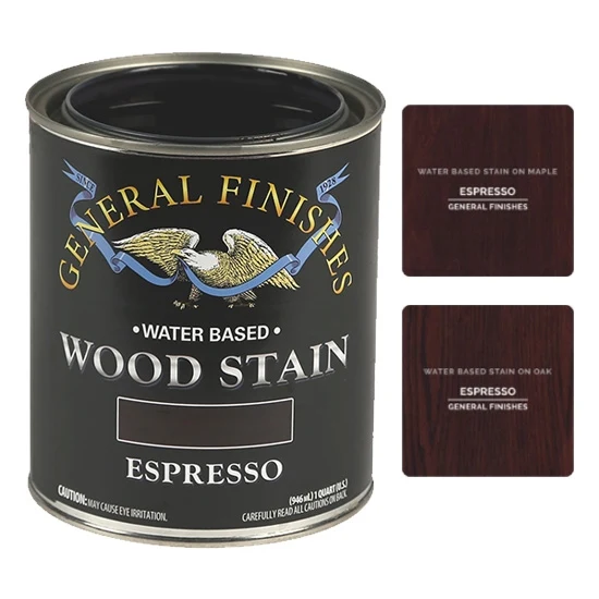 General Finishes Water Based Wood Stains, Espresso, Pint