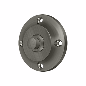 Deltana Bell Button Round 2-1/3″ Diameter Antique Nickel Contemporary Style