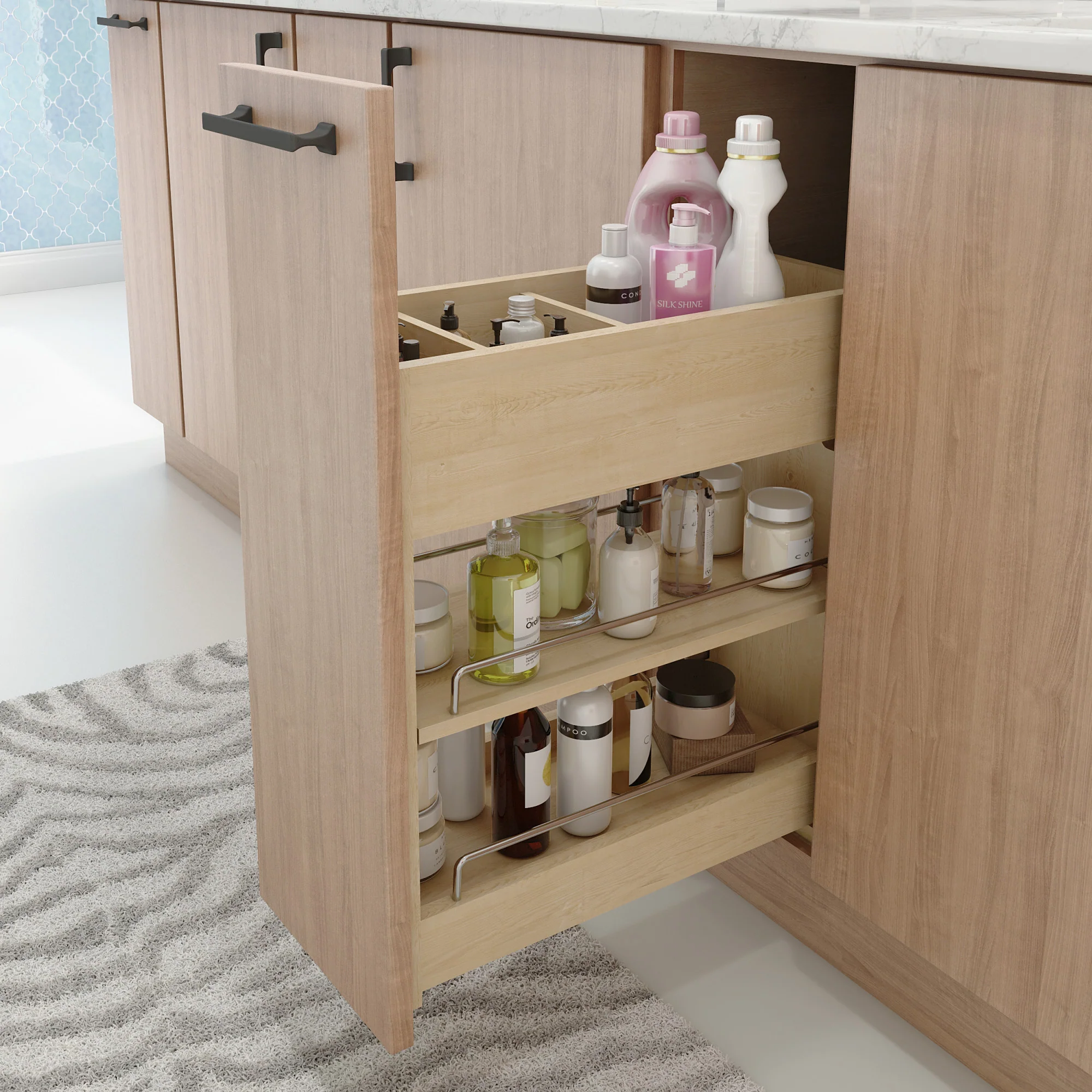Hardware Resources 8″ Soft-Close Vanity Cabinet Pullout