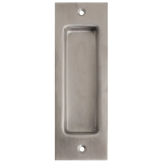 Barn Door Handle, 165mm x 53mm x 15.5mm, 304 Stainless Steel, Satin Nickel Finish