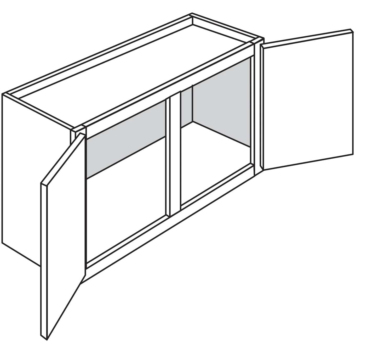 Wall Cabinet 30 W X 21 H X 12 D – Contemporary Oak by TA Cabinetry