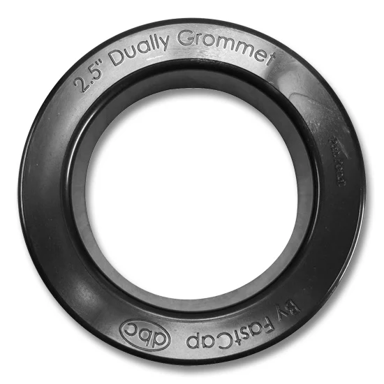 Fast Cap 2-1/2″ Dually Grommet, Black, 25 Pack