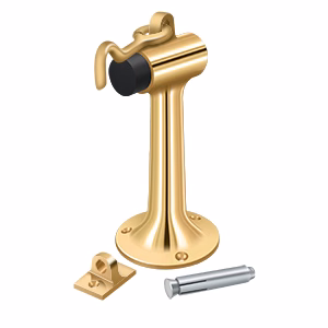 Deltana Floor Mount 6" Bumper With Hook Eye Heavy Duty, PVD, 6"