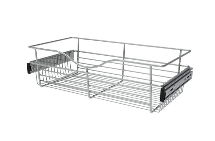 Rev-a-shelf Pull-Out Closet Baskets 24" Wide Chrome Wire 12" Depth 7" Height
