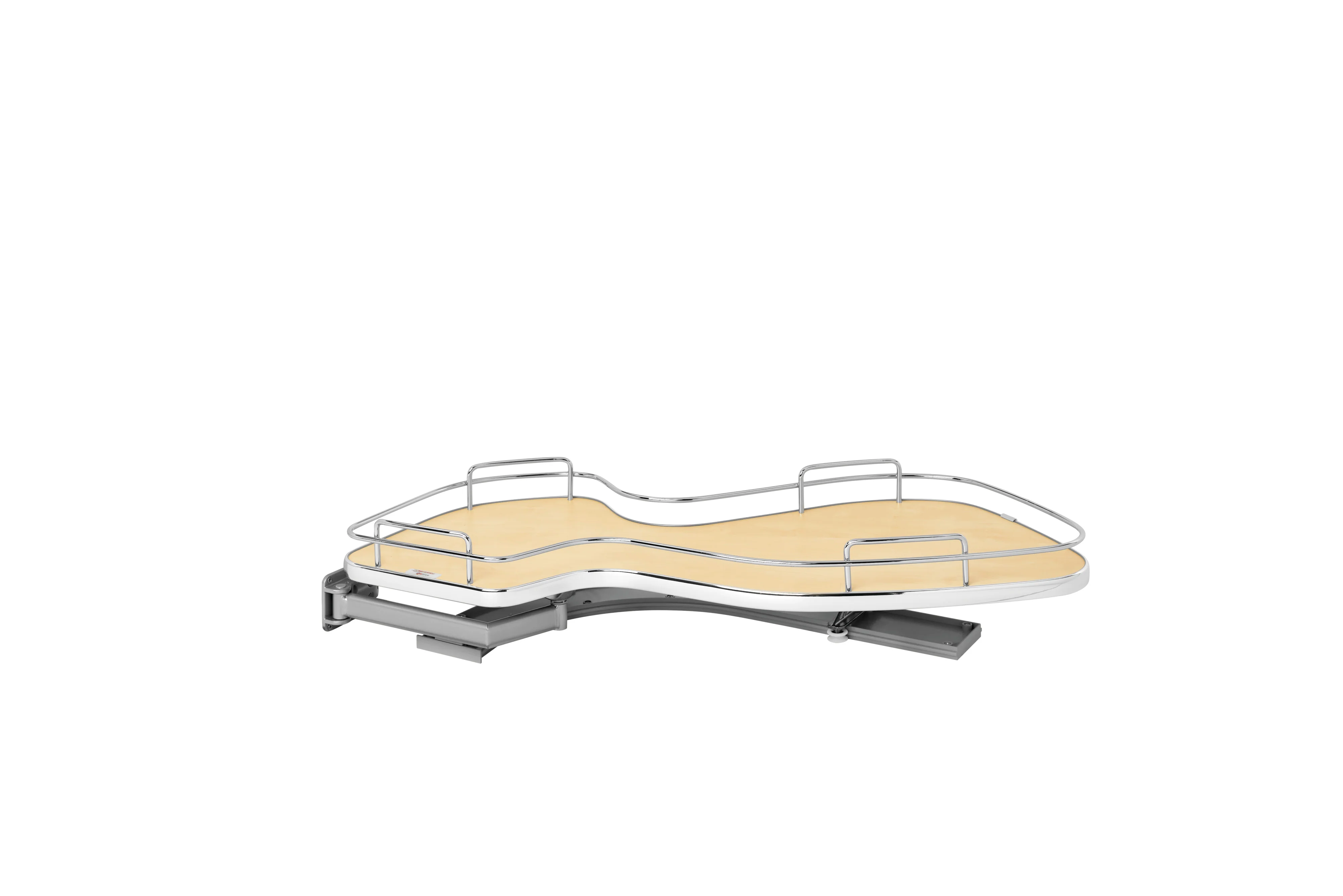 Rev-a-shelf Single-Tier Organizer For Blind Corner Cabinet 15″ Wide Opening Left Opening Maple