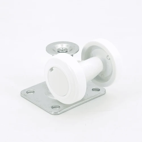 Sugatsune Parts Separable Steel Plate Mounted Caster With Glide White M12