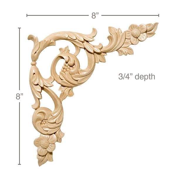 Large Rope Moulding, 4″w x 2″d x 8′ length, Sold in pairs Alder