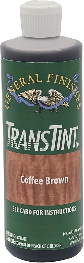 General Finishes Transtint, Coffee Brown, 16oz