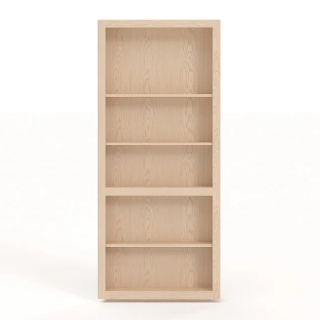 Red Oak 36" Invisidoor Book Case In-Swing Left Hand Mounting