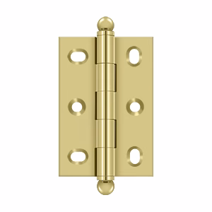 Deltana 2.5" x 1.75" Cabinet Hinge, Polished Brass