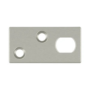 Deltana Guide Plate For 12EFB Extension Flush Bolt, Satin Nickel