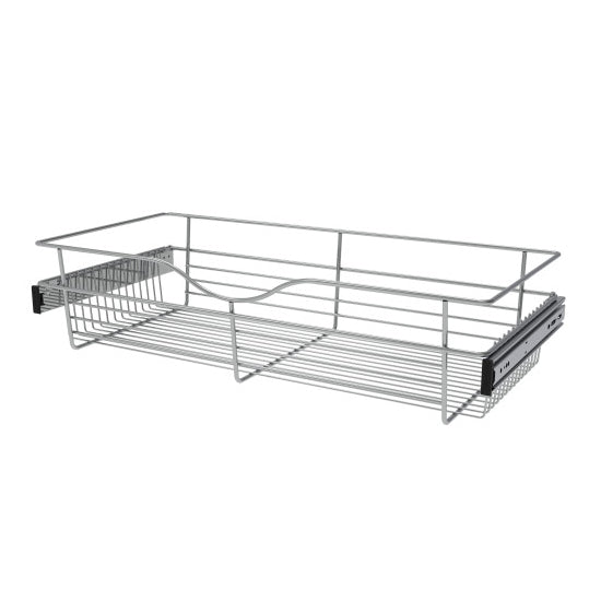 Rev-a-shelf Pull-Out Closet Baskets 30" Wide Chrome Wire 14" Depth 7" Height