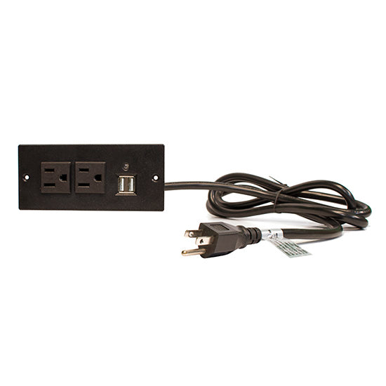 Power Supply With Dual 110V USB Charging Outlets, 67″ Cord