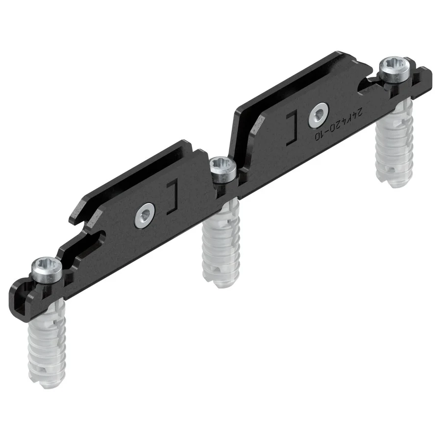 AVENTOS HKi Front Fixing Bracket For Wood Fronts, Onyx