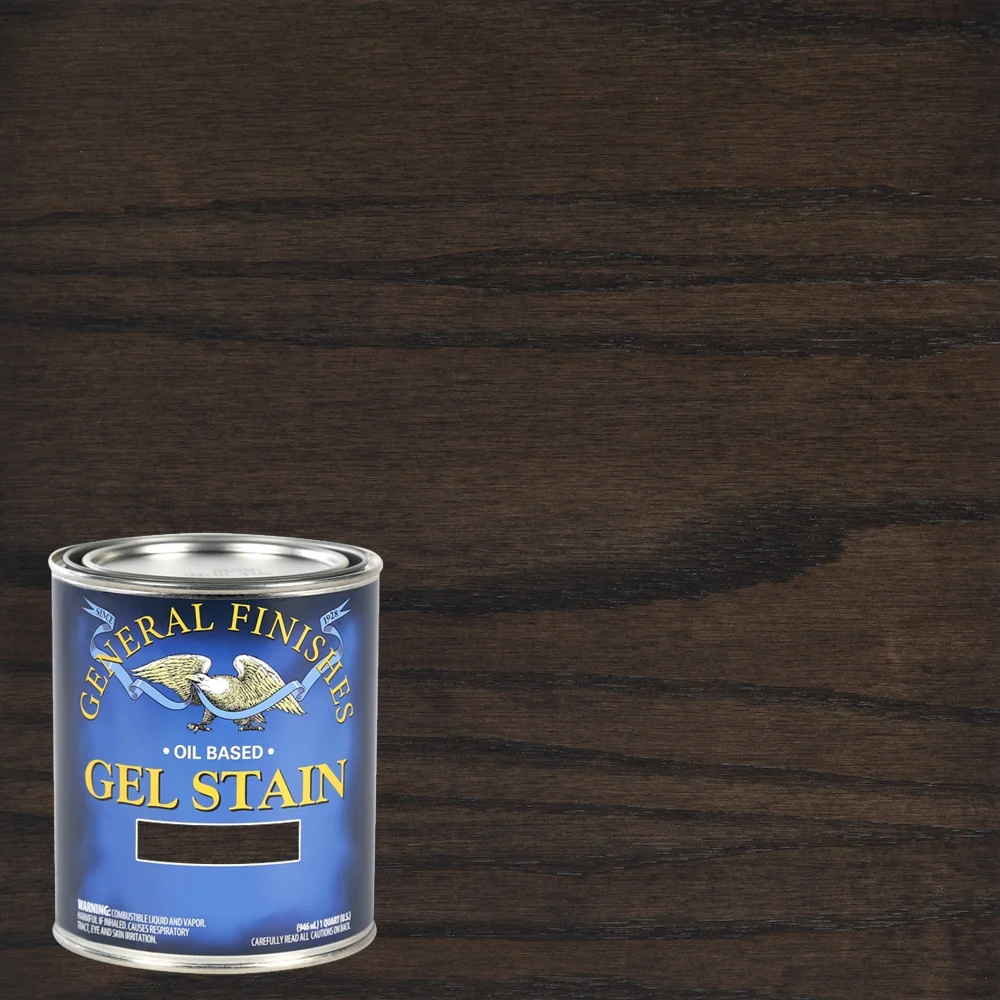 General Finishes Gel Stain, Carbon Gray, Quart