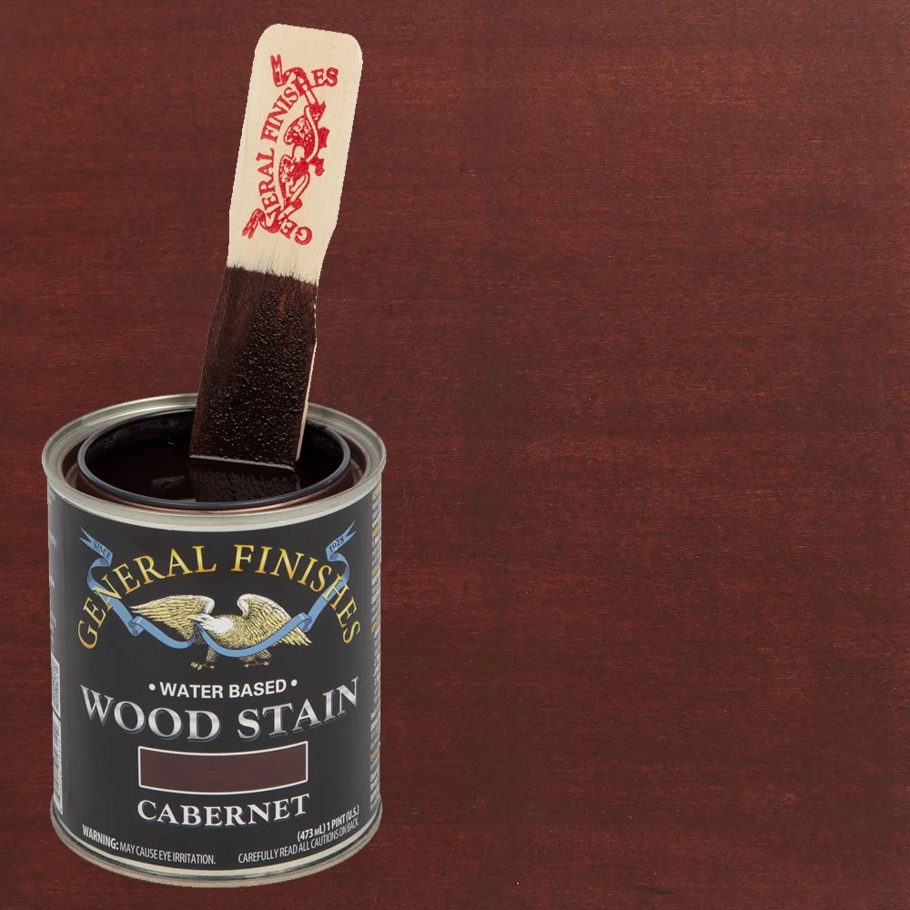 General Finishes Water Based Wood Stains, Cabernet, Quart