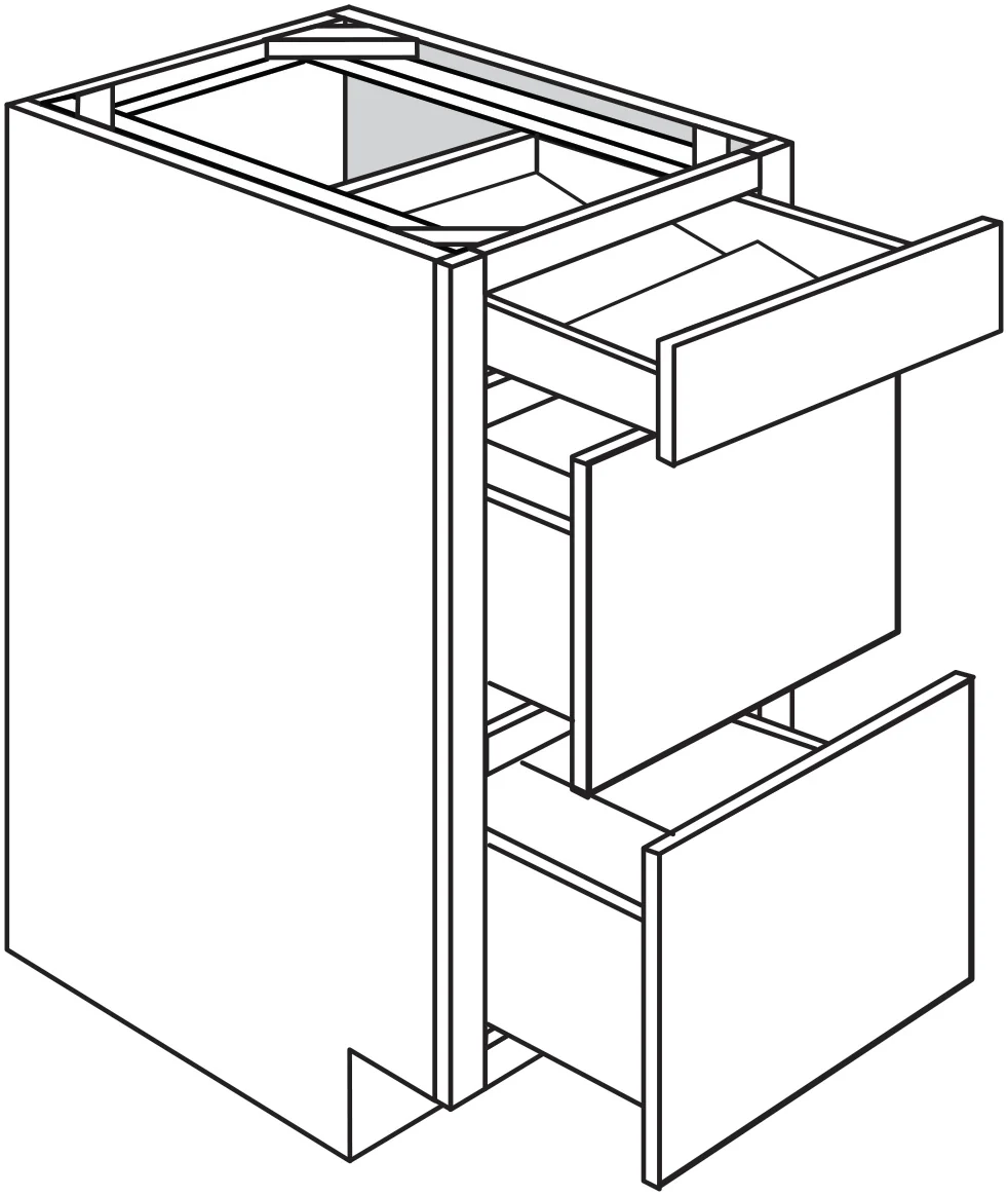 Base 3 Drawer w/ Spice Tray 12 W X 34-1/2 H X 24 D – Upton Slab by JSI