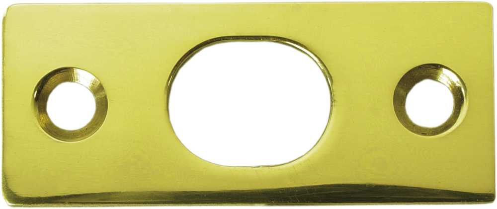 Deltana Strike Plate For 12″ Extension Flush Bolt, Polished Brass