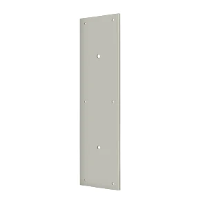 Deltana Push Plate For Door Pull Satin Nickel 8″-15″ Pull Size