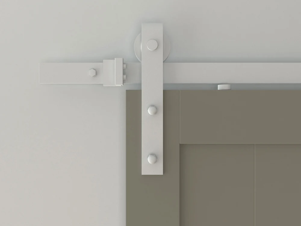 Designer Collection Hook Strap Rolling Door Hardware Door Kit, No, 78-3/4"