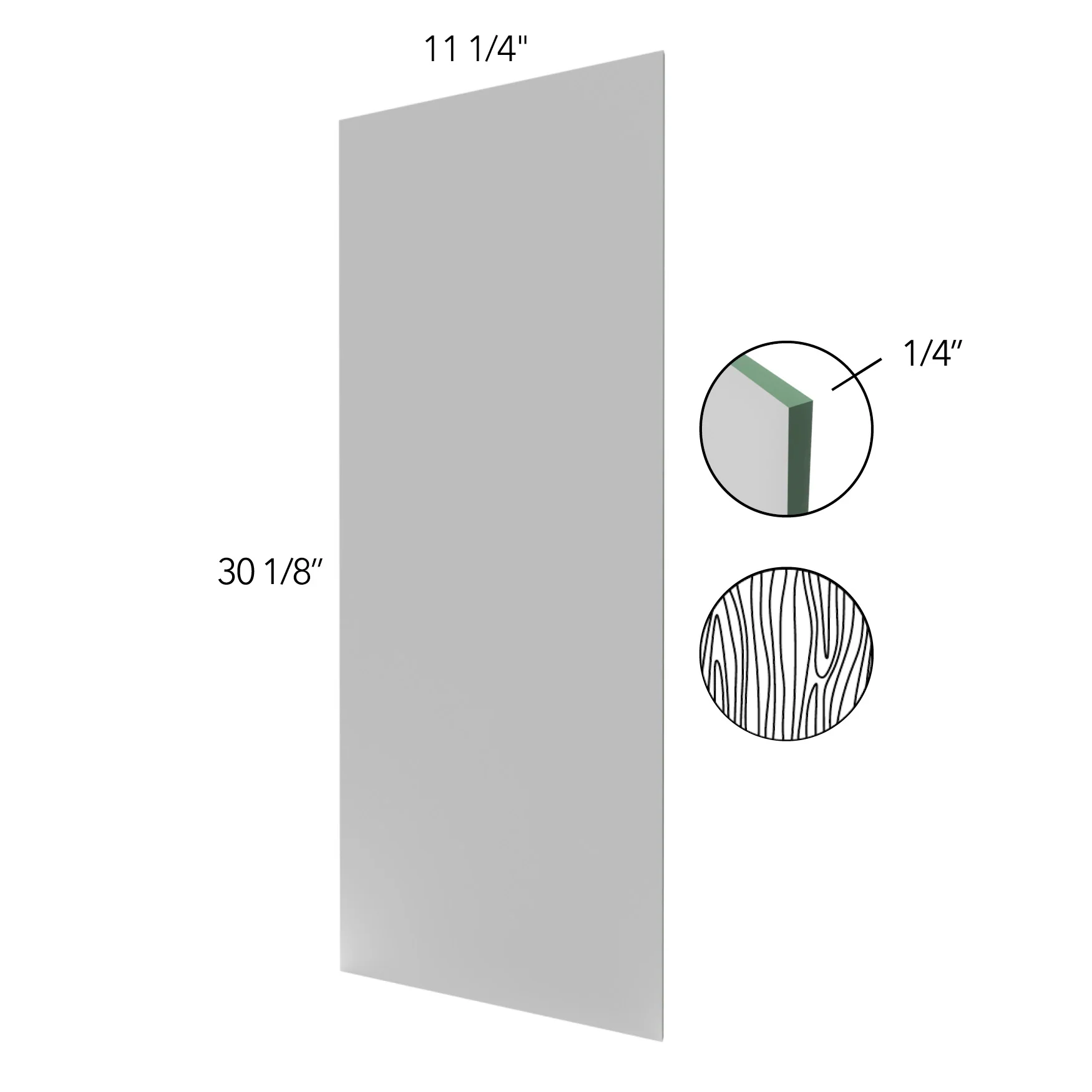 Wall Skin 30 H X 12 D X 1/16 Th – Fusion by Fabuwood