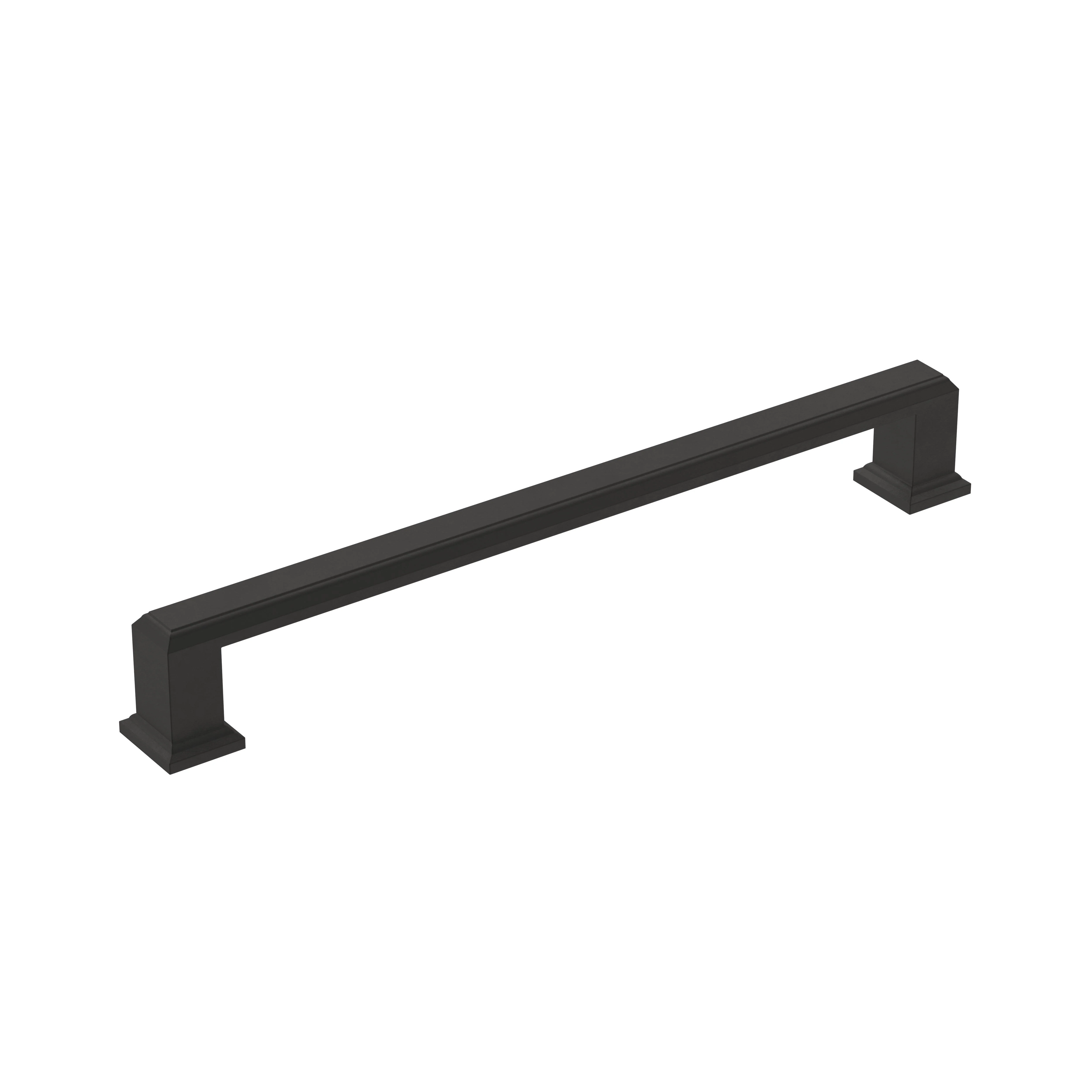Amerock Appoint Pull Matte Black 7-9/16″ Center to Center
