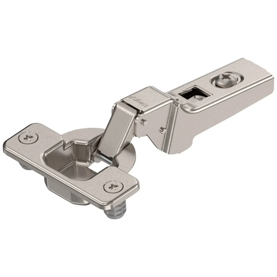 Blum Clip 100 degree Hinge Steel, Self-Closing, Half-Cranked, Press-In, Multiples of 250