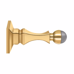 Deltana Baseboard Door Bumper Solid Brass, PVD, 3-1/2″