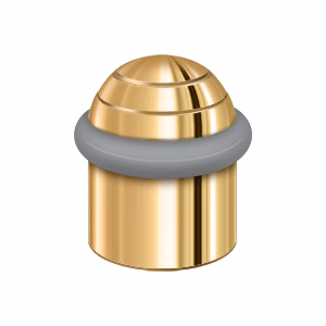 Deltana Round Universal Floor Bumper Dome Cap, PVD, 1-5/8"