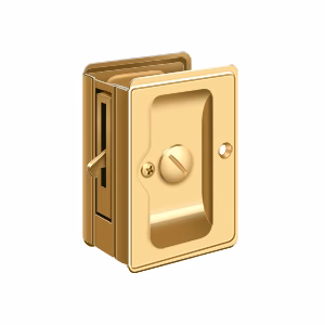 Deltana Heavy Duty Pocket Locks Adjustable Privacy Door, PVD