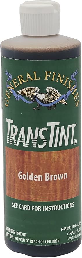 General Finishes Transtint, Golden Brown, 16oz